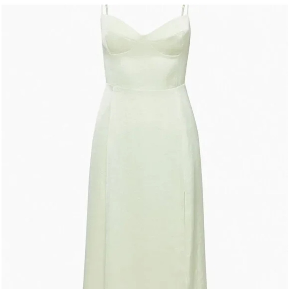 Aritzia glaze dress pastel sage green size4
